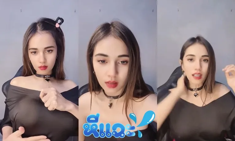คลิปหลุด ไลฟ์สด18+ mlive ยั่วๆควยกับชุดสีดำบางๆ พอให้ได้เห็นหัวนมเล็กๆ หน้าตาหน้ารักมาก