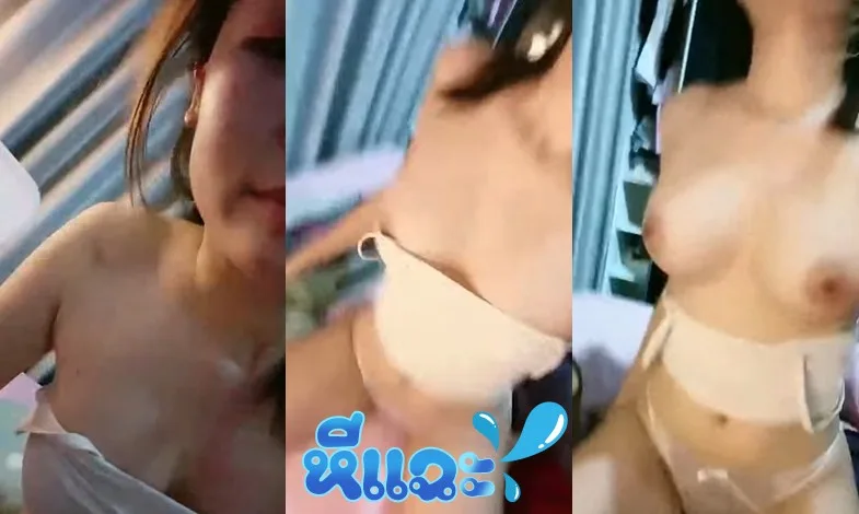 คลิปหลุด ไลฟ์สด18+ mlive เล่นลิ้น เล่นนมยั่วควย ทำท่าขย่มควย แล้วก็ไปเอาไข่สั่นใส่หีเบ็ดหีที่ห้องน้ำต่อ